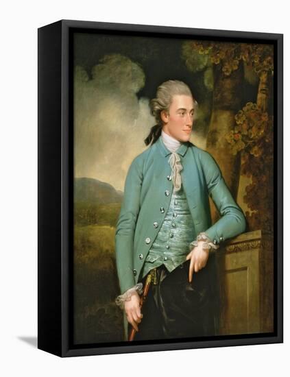 A Portrait of John Mortlock of Cambridge and Abington Hall-John Downman-Framed Stretched Canvas
