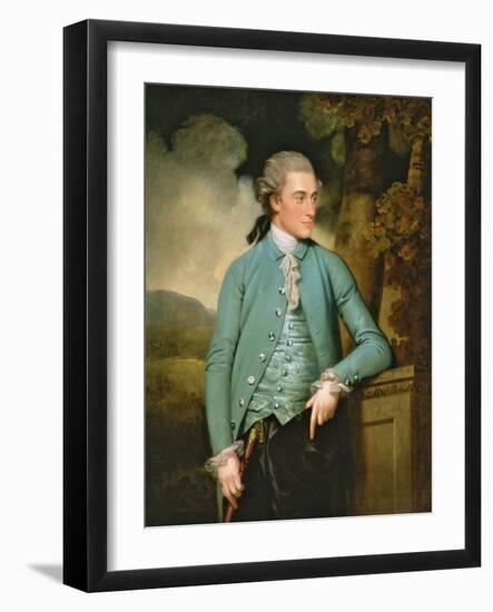 A Portrait of John Mortlock of Cambridge and Abington Hall-John Downman-Framed Giclee Print