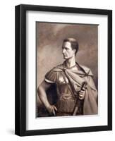 A Portrait of Julius Ceaser, Half-Length-Jean Leon Gerome-Framed Giclee Print