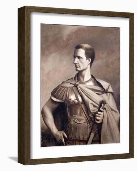 A Portrait of Julius Ceaser, Half-Length-Jean Leon Gerome-Framed Giclee Print