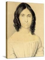 A Portrait of Maria Francesca Rossetti (1827-1876), 1839-40 (Pencil and W/C on Card)-Filippo Pistrucci-Stretched Canvas