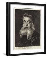 A Portrait of Meissonier by Himself-Jean-Louis Ernest Meissonier-Framed Giclee Print