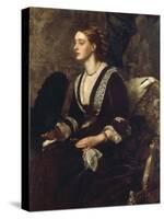 A Portrait of Mrs Archibald Milman, 1877-Edward John Poynter-Stretched Canvas