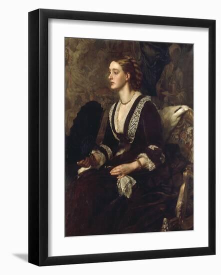 A Portrait of Mrs Archibald Milman, 1877-Edward John Poynter-Framed Giclee Print