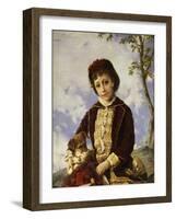 A Portrait of Nina-Francisco Oller-Framed Giclee Print