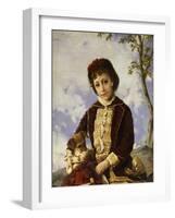 A Portrait of Nina-Francisco Oller-Framed Giclee Print