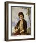 A Portrait of Nina-Francisco Oller-Framed Giclee Print