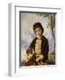 A Portrait of Nina-Francisco Oller-Framed Giclee Print