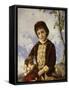 A Portrait of Nina-Francisco Oller-Framed Stretched Canvas