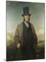 A Portrait of Robert Baird of Auchmedden, in a Grey Coat, Black Suit and a Top Hat-John Watson Gordon-Mounted Giclee Print