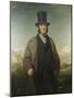 A Portrait of Robert Baird of Auchmedden, in a Grey Coat, Black Suit and a Top Hat-John Watson Gordon-Mounted Giclee Print