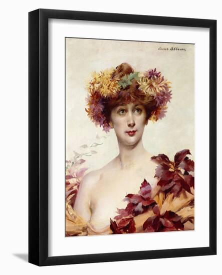 A Portrait of Sarah Bernhardt-Louise Abbema-Framed Giclee Print
