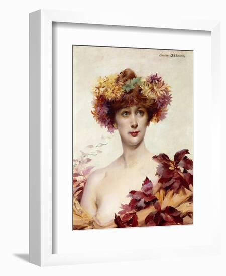 A Portrait of Sarah Bernhardt-Louise Abbema-Framed Giclee Print