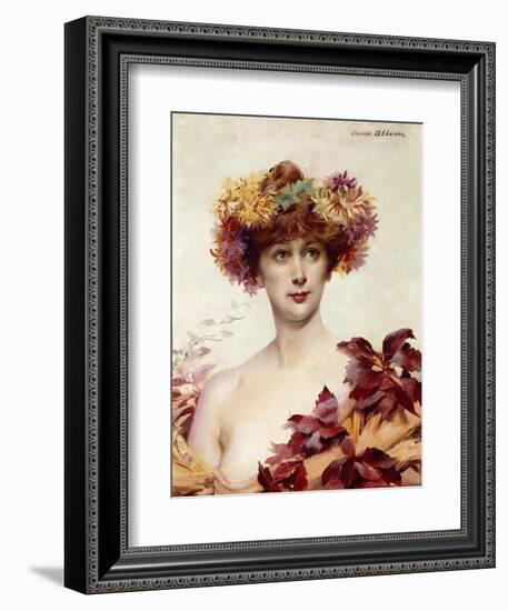 A Portrait of Sarah Bernhardt-Louise Abbema-Framed Giclee Print