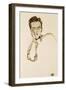 A Portrait of the Art Dealer Paul Wengraf, 1917-Egon Schiele-Framed Giclee Print