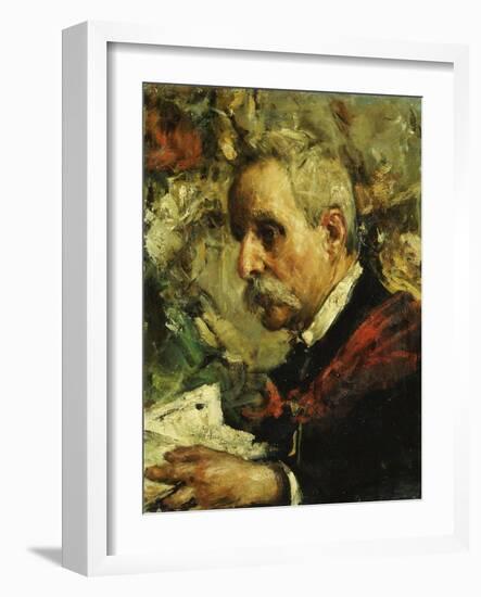 A Portrait of the Artist's Father-Antonio Mancini-Framed Giclee Print