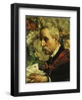 A Portrait of the Artist's Father-Antonio Mancini-Framed Premium Giclee Print