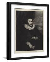 A Portrait of the Earl of Arundel-Sir Anthony Van Dyck-Framed Giclee Print