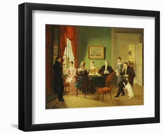 A Portrait of the Schram Family, 1829-Emilius Baerentzen-Framed Giclee Print