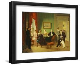 A Portrait of the Schram Family, 1829-Emilius Baerentzen-Framed Giclee Print