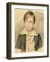 A Portrait of William Michael Rossetti (1829-1919), 1839-40 (Pencil and W/C on Card)-Filippo Pistrucci-Framed Giclee Print