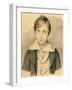 A Portrait of William Michael Rossetti (1829-1919), 1839-40 (Pencil and W/C on Card)-Filippo Pistrucci-Framed Giclee Print