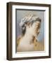 A Portrait Study of a Young Girl in Profile to the Right-Jacques Andre Portail-Framed Giclee Print