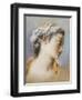 A Portrait Study of a Young Girl in Profile to the Right-Jacques Andre Portail-Framed Giclee Print