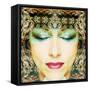 A Portrait with Layers from Water Reflection-Alaya Gadeh-Framed Stretched Canvas