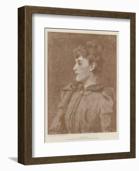 A Portrait-James Jebusa Shannon-Framed Giclee Print