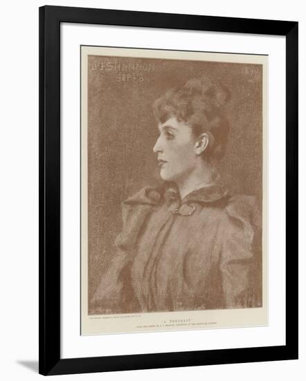 A Portrait-James Jebusa Shannon-Framed Giclee Print