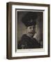 A Portrait-Rembrandt van Rijn-Framed Giclee Print