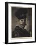 A Portrait-Rembrandt van Rijn-Framed Giclee Print