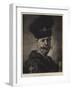 A Portrait-Rembrandt van Rijn-Framed Giclee Print