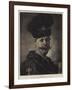 A Portrait-Rembrandt van Rijn-Framed Giclee Print