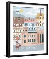 A Postcard From Germany-Clara Wells-Framed Giclee Print