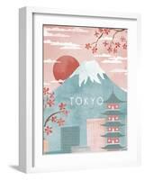 A Postcard From Tokyo-Clara Wells-Framed Art Print