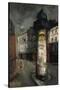 A Poster Column, Paris-Yuzo Saeki-Stretched Canvas