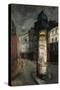 A Poster Column, Paris-Yuzo Saeki-Stretched Canvas