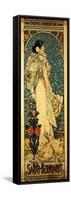 A Poster for Sarah Bernhardt's Farewell American Tour, 1905-1906, C.1905-Alphonse Mucha-Framed Stretched Canvas