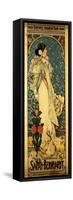A Poster for Sarah Bernhardt's Farewell American Tour, 1905-1906, C.1905-Alphonse Mucha-Framed Stretched Canvas
