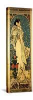 A Poster for Sarah Bernhardt's Farewell American Tour, 1905-1906, C.1905-Alphonse Mucha-Stretched Canvas