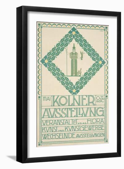 A Poster for the 1905 Cologne Art Festival, 1905-Joseph Maria Olbrich-Framed Giclee Print