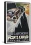 A Poster for the Monte Carlo Rally of January 1930-null-Framed Stretched Canvas