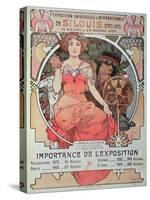 A Poster for the World Fair, St. Louis, United States, 1904 (Lithograph)-Alphonse Marie Mucha-Stretched Canvas