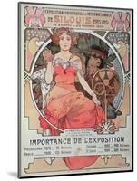 A Poster for the World Fair, St. Louis, United States, 1904 (Lithograph)-Alphonse Marie Mucha-Mounted Giclee Print