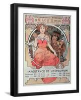 A Poster for the World Fair, St. Louis, United States, 1904 (Lithograph)-Alphonse Marie Mucha-Framed Giclee Print