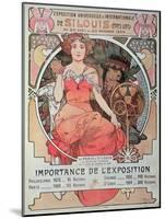 A Poster for the World Fair, St. Louis, United States, 1904 (Lithograph)-Alphonse Marie Mucha-Mounted Giclee Print