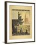 A Poster Showing Three French Soldiers Looking at an Allegorical Church in the Distance-null-Framed Giclee Print