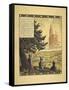 A Poster Showing Three French Soldiers Looking at an Allegorical Church in the Distance-null-Framed Stretched Canvas